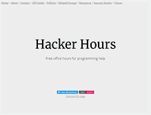 Tablet Screenshot of hackerhours.org